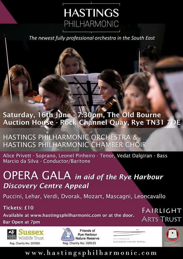 Opera Gala in aid of the Rye Harbour Discovery Centre Appeal